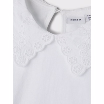 NAME IT Broderie Anglaise Top Haidil Bright White